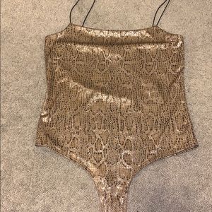 Snake Print One Piece